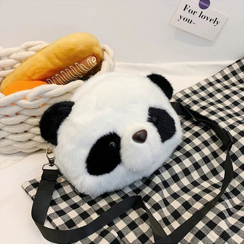 Panda Plush Crossbody Bag