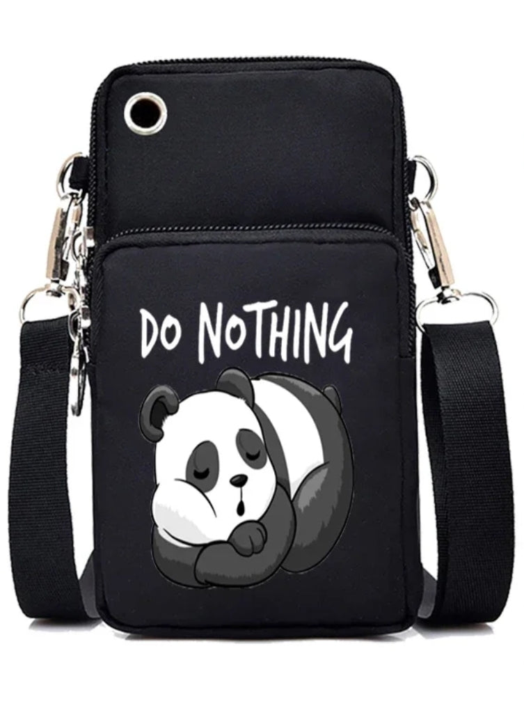 Panda Cell Phone Holder Functional Purse