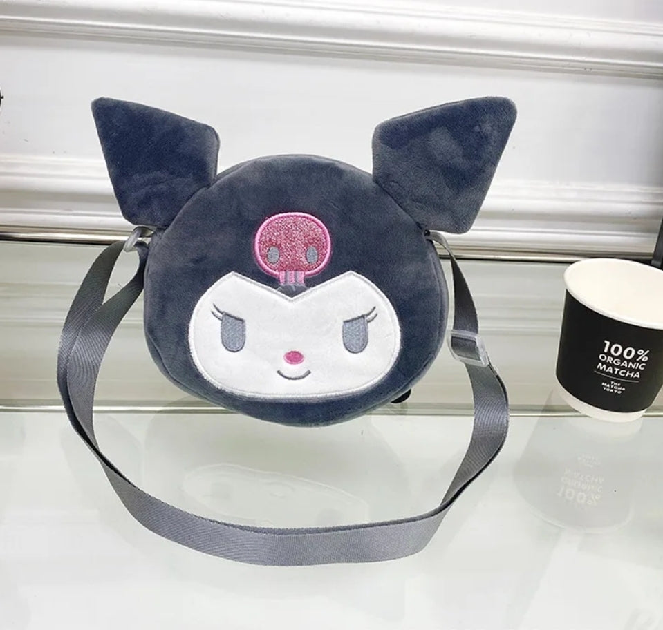 Kuromi Plush Shoulder Bag