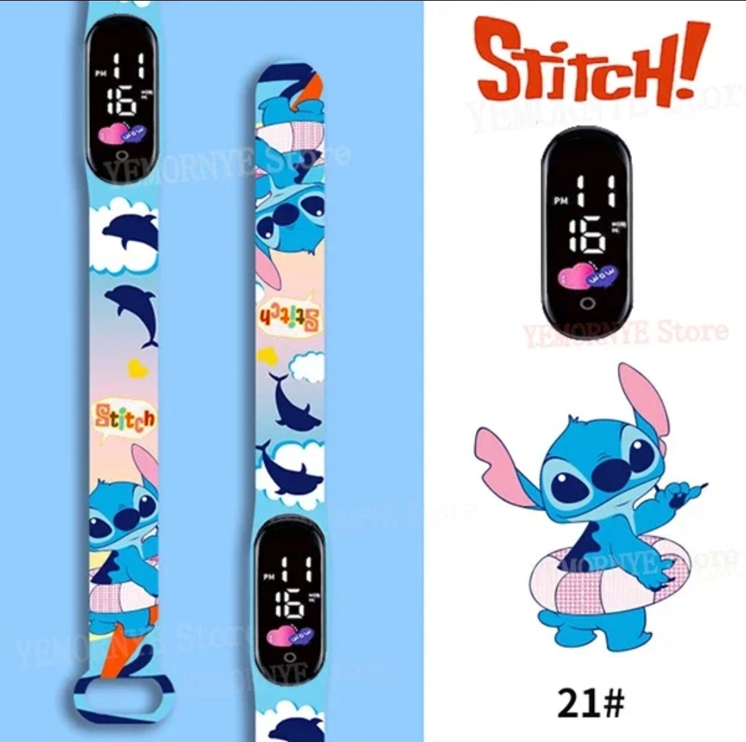 Disney Stitch inspired digital watch