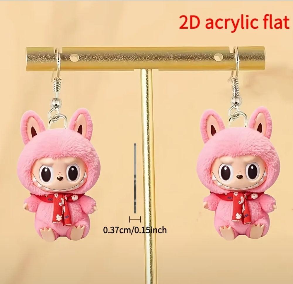 Labubu 2D earrings