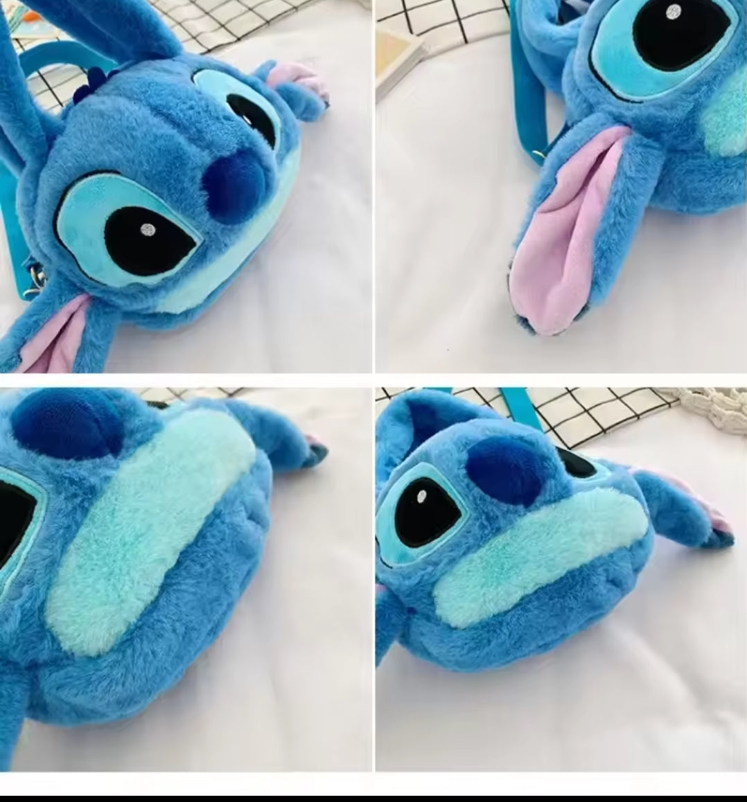 Stitch plush purse
