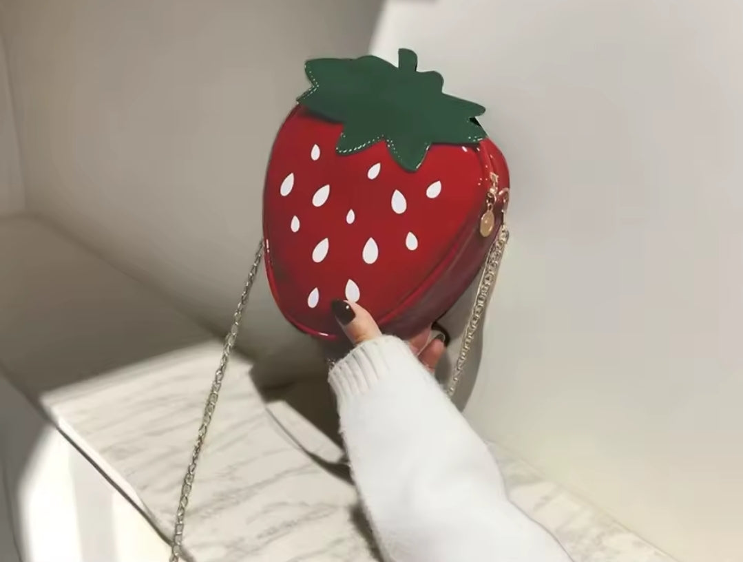 Deliciously adorable strawberry inspired purse