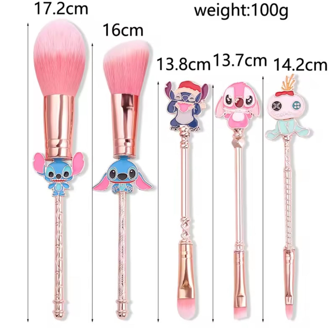 Stitch inspired makeup brushes
