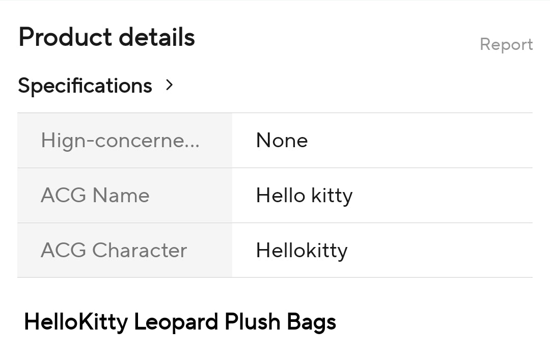 Hello Kitty Furry Leopard Handbag