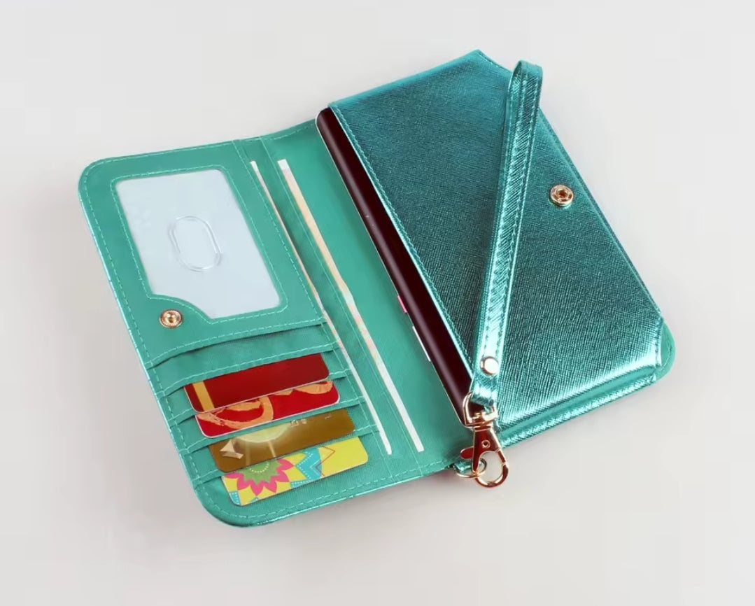 Little Mermaid Turquoise Wristlet Wallet