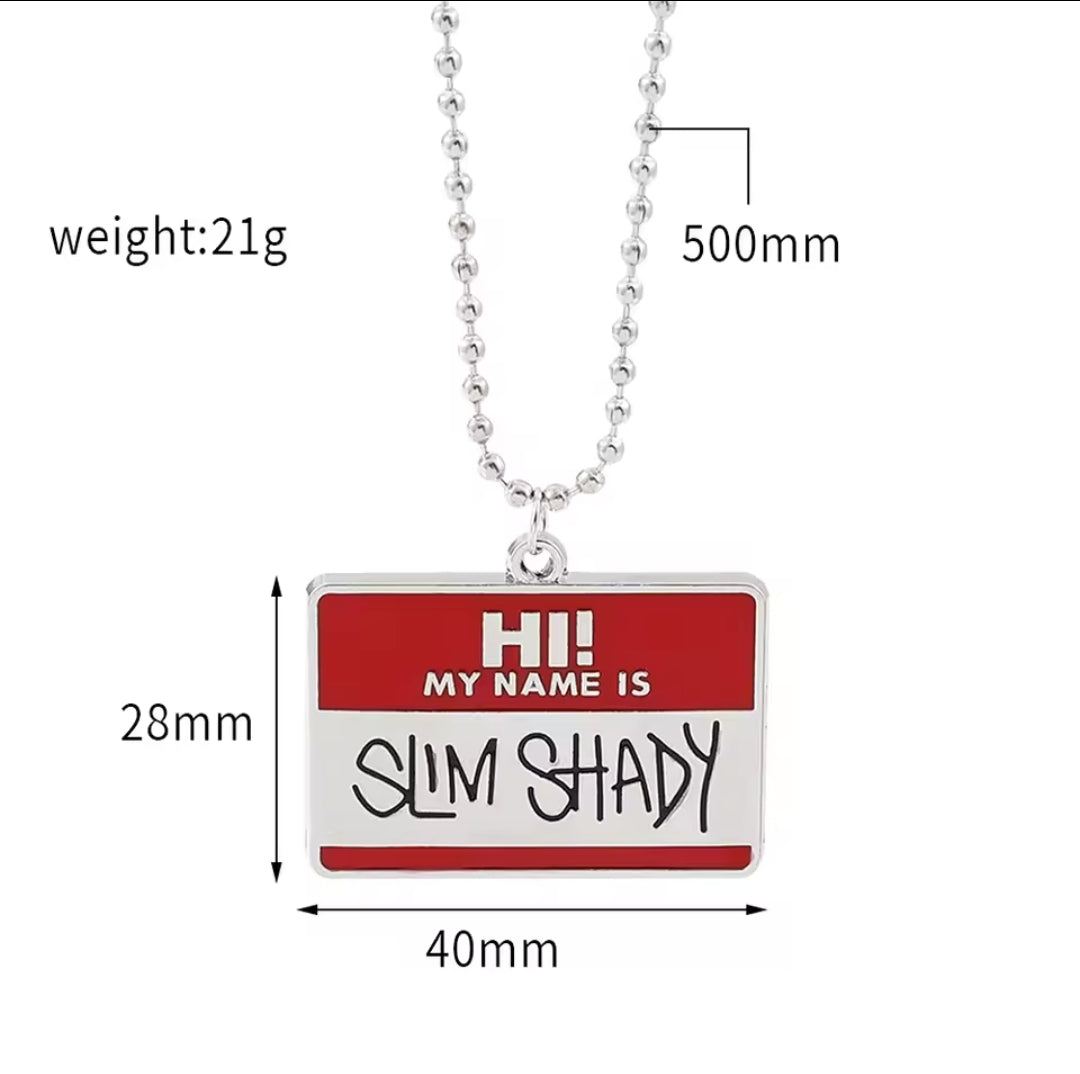 Slim Shady Eminem Fashion Necklace