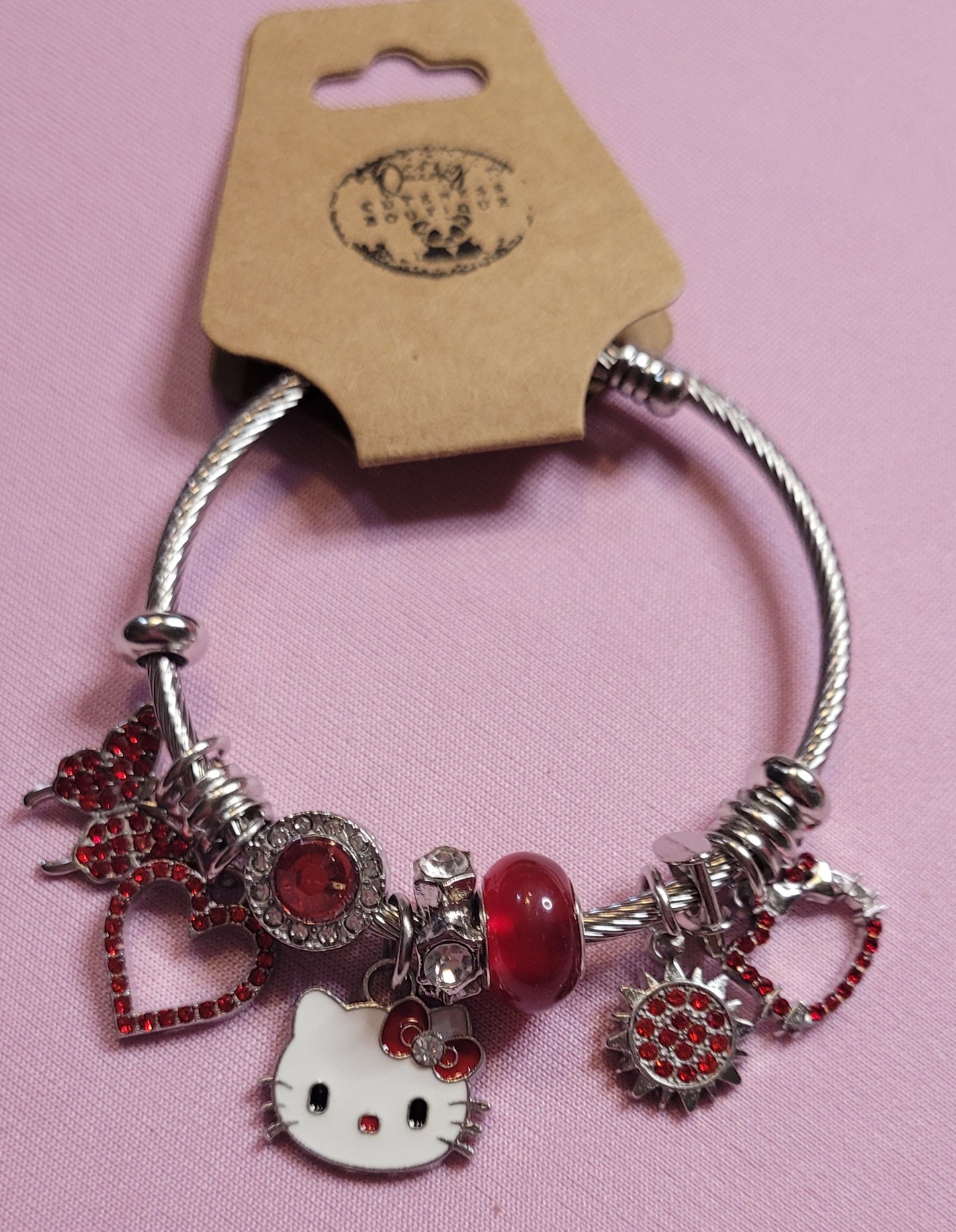 Hello Kitty Pandora inspired charm bracelet