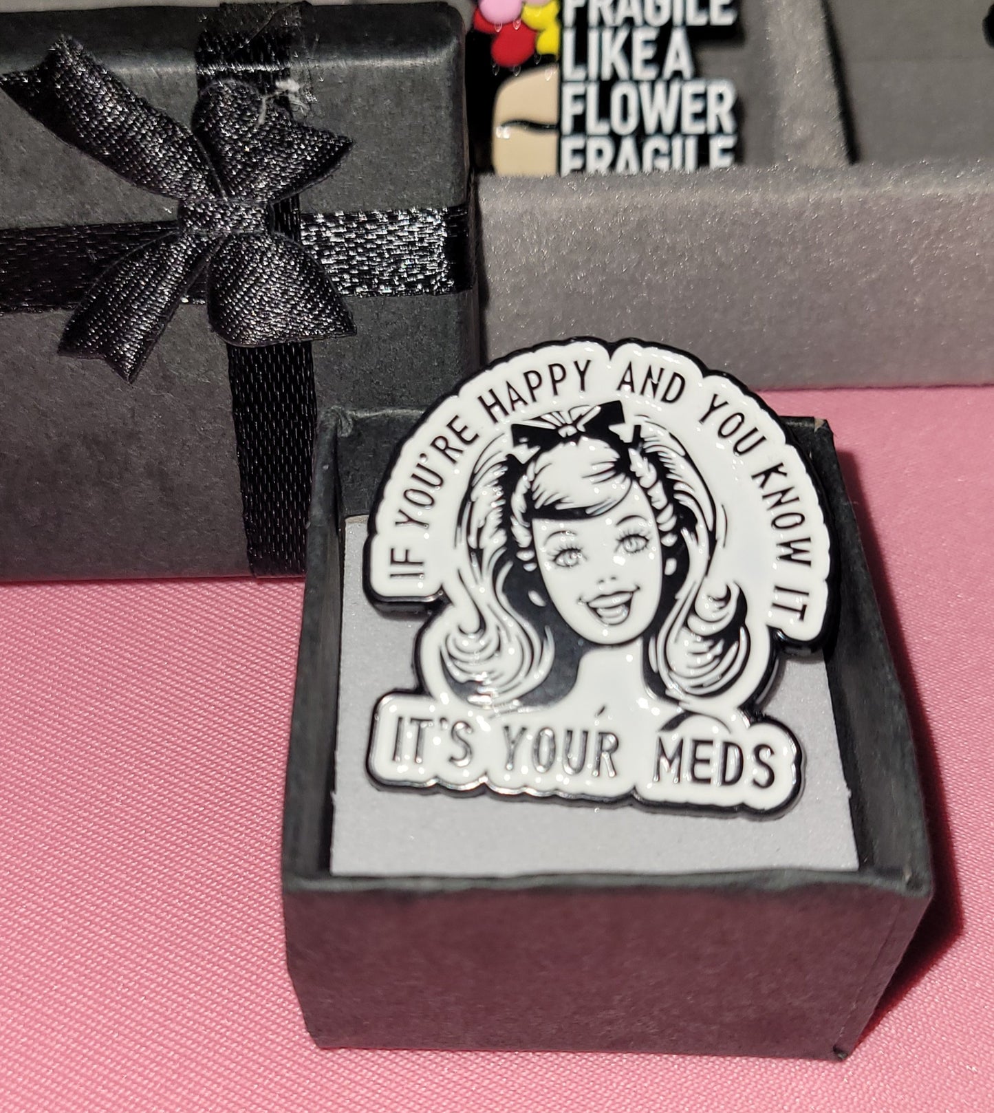"If You're Happy" doll PIN