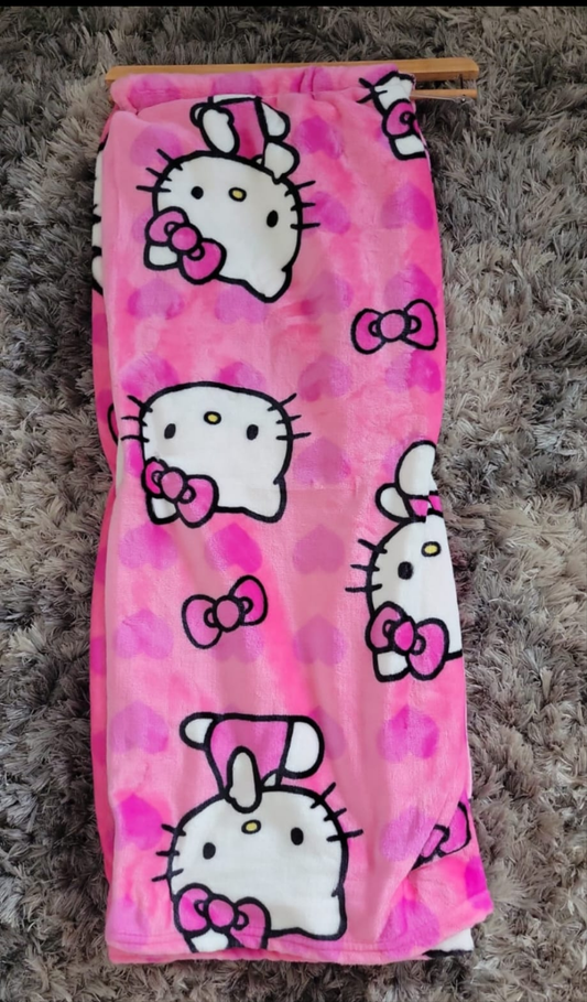 Hello Kitty Throw Blankets