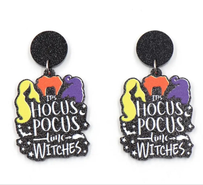 Hocus Pocus Themed Earrings