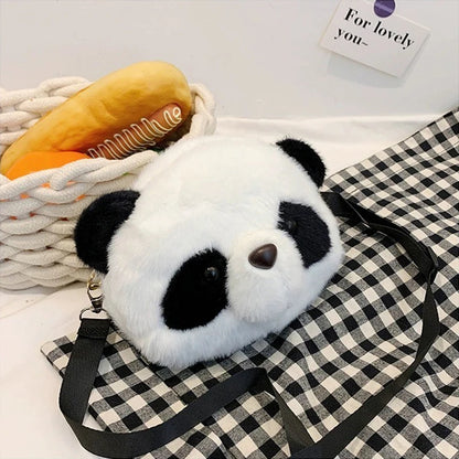 Panda Plush Crossbody Bag