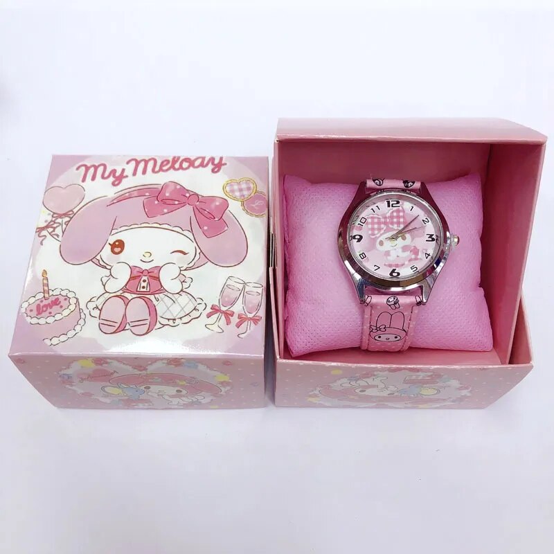 2024 Sanrioes Anime Kuromi Cinnamoroll My Melody Girls Kids Cartoon Watches