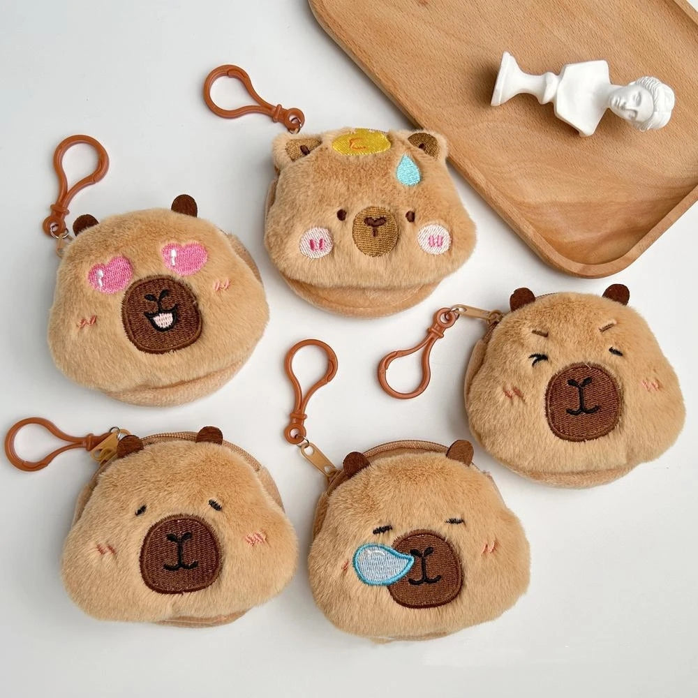 Creative Capybara Kawaii Anime Plush Coin Purse L