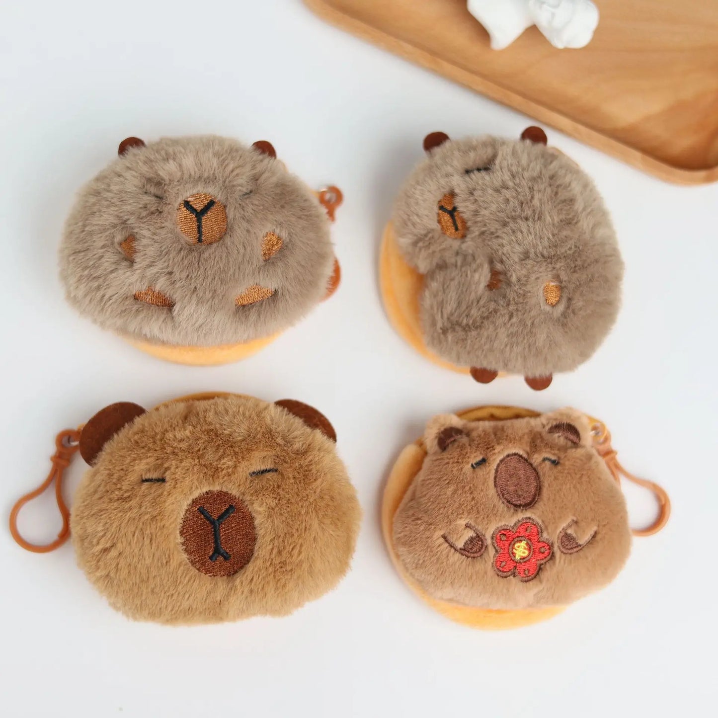 Creative Capybara Kawaii Anime Plush Coin Purse L