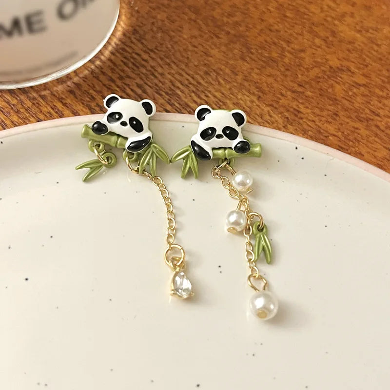 Panda Modern 925 Silver Sweet Design Panda Earrings