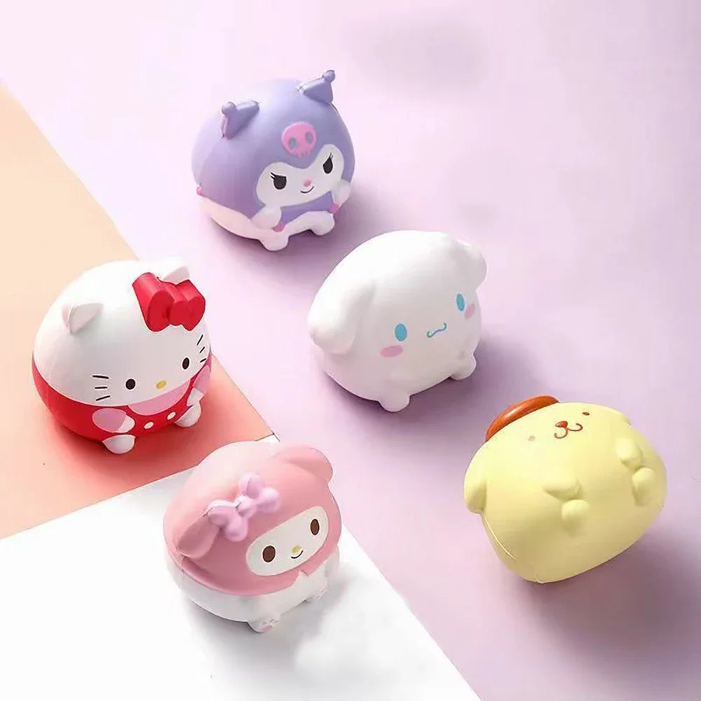 Hello Kitty Sanrio Decompression Plush Toy Kuromi Cinnamoroll Stress Relief Squishy Kawaii Melody Anime Cartoon Children's