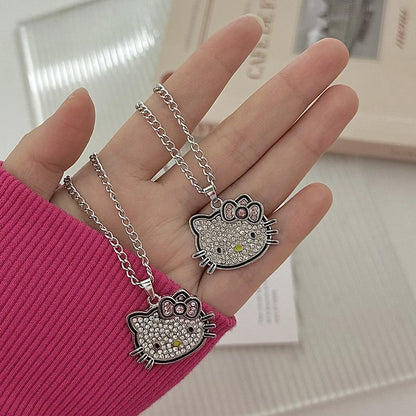 Hello Kitty Rhinestone Necklace