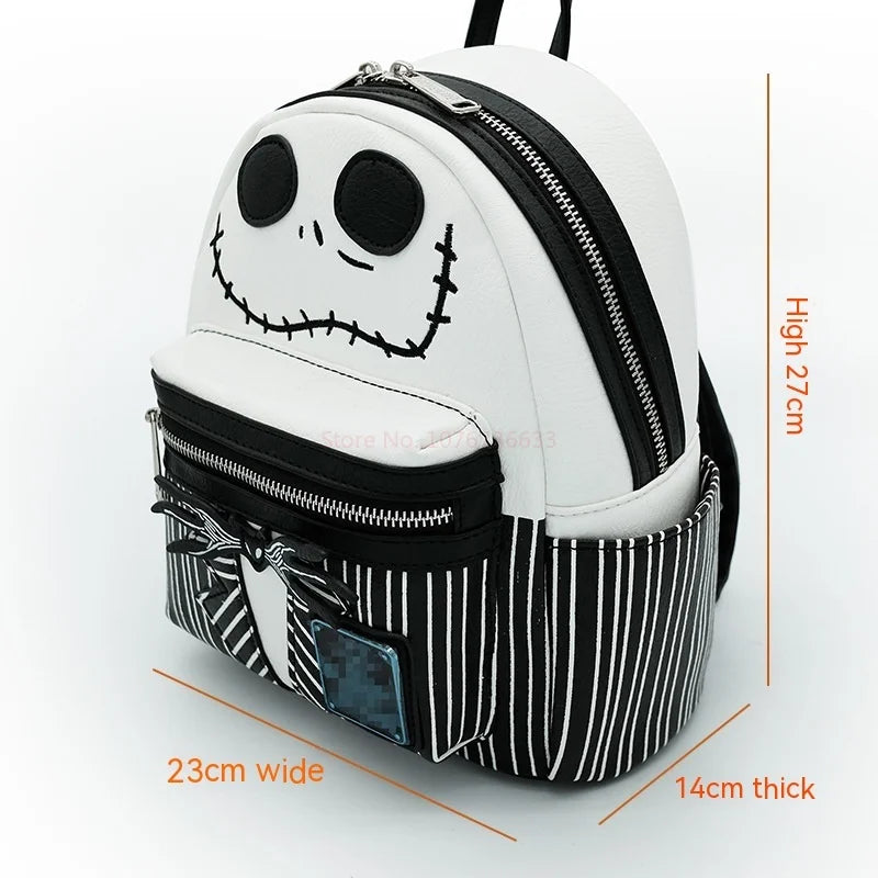 Disney The Nightmare Before Christmas Jack Skellington Mini Backpack For Women Halloween Decorative Backpack Men Bag