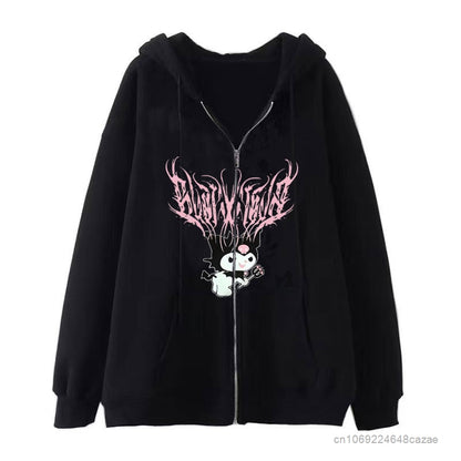 Sanrio Kuromi Clothes Women Harajuku Sweatshirts Long Sleeve Hoodies