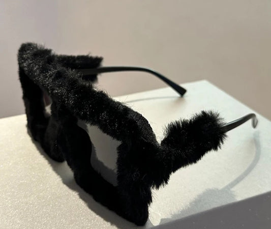 TRENDY Fluffy Sunglasses