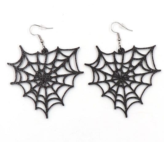 Halloween Spiderweb Earrings