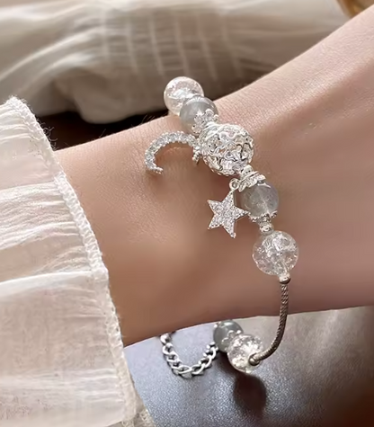 Light Luxury Star Moon Fashion Zircon Crystal Beads Bracelet