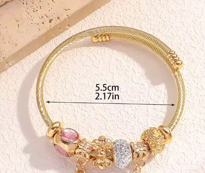 1PC Mermaid Tail Fashion Women's Stainless Steel Multi Element Accessory Bracelet
