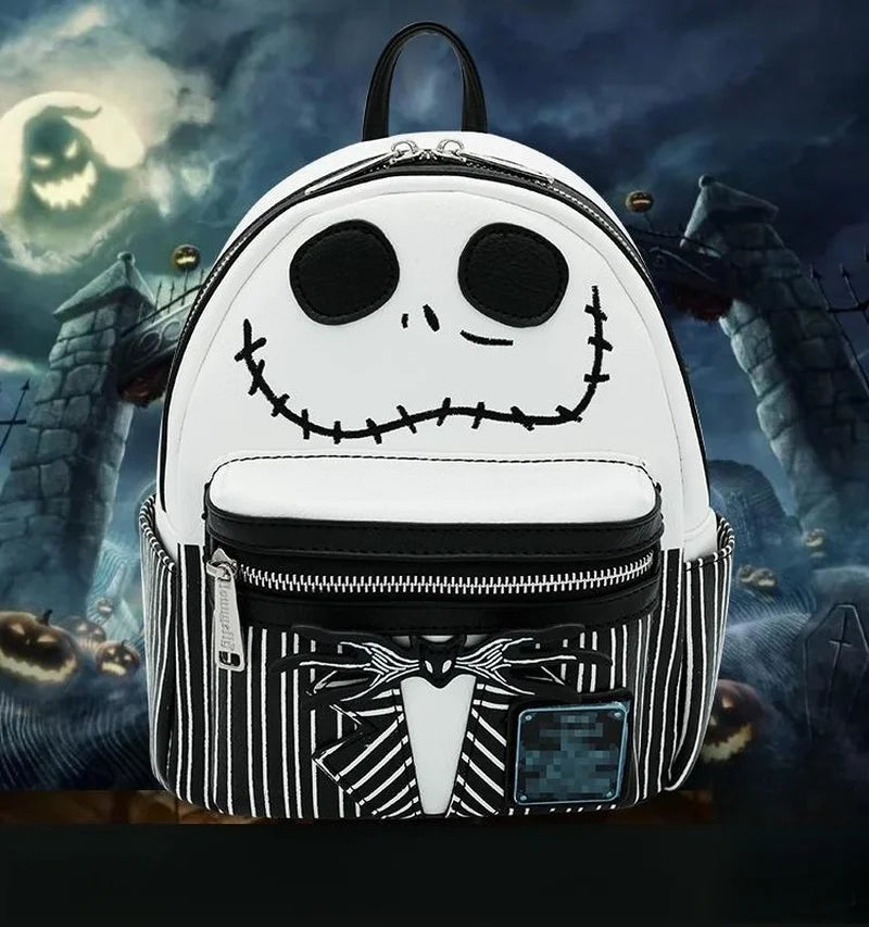 Disney The Nightmare Before Christmas Jack Skellington Mini Backpack For Women Halloween Decorative Backpack Men Bag