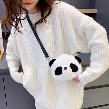 Panda Plush Crossbody Bag