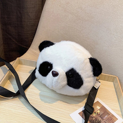 Panda Plush Crossbody Bag