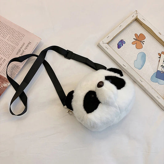 Panda Plush Crossbody Bag