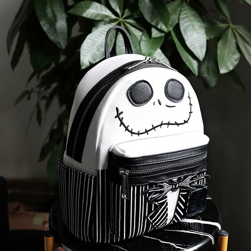 Disney The Nightmare Before Christmas Jack Skellington Mini Backpack For Women Halloween Decorative Backpack Men Bag