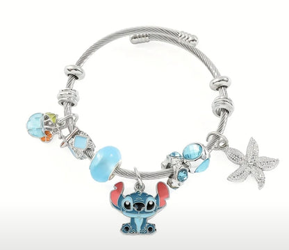 Disney Stitch Pandora inspired charm bracelets