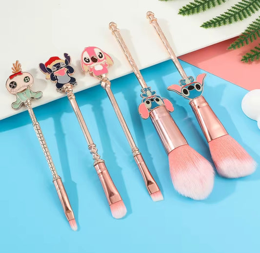 Stitch inspired makeup brushes