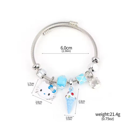 Hello Kitty Pandora inspired charm bracelet