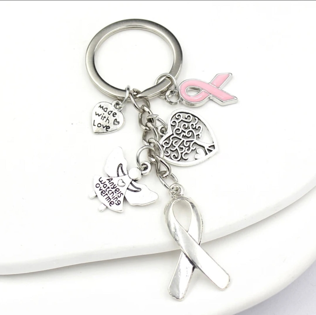 Breast Cancer Awareness keychain