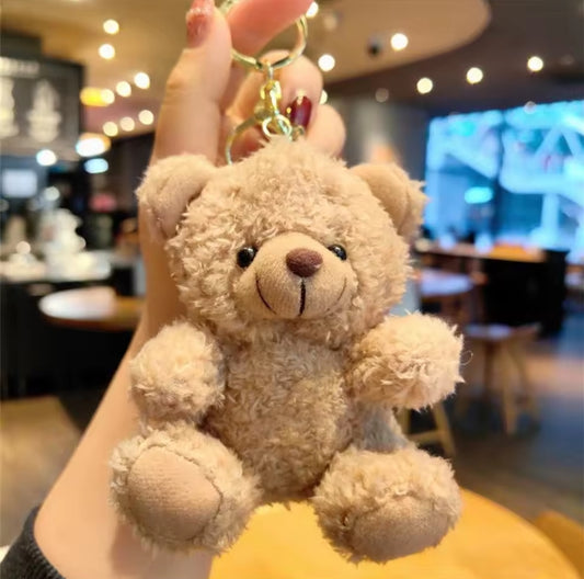 Teddy Bear Furry Keychain