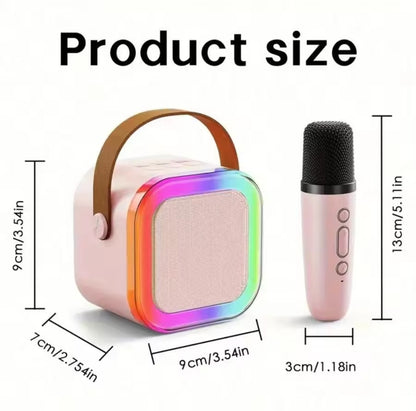 Wireless karaoke speaker bluetooth microphone set