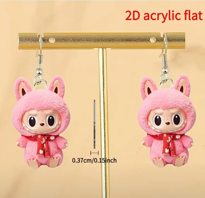 Labubu 2D earrings