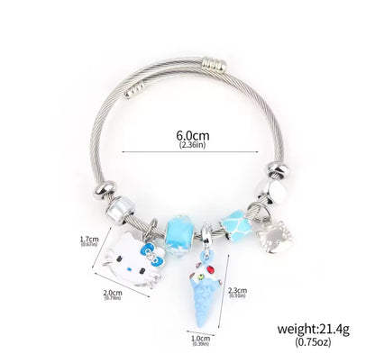 Hello Kitty Pandora inspired charm bracelet