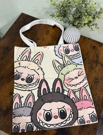 Labubu Little Monsters Canvas Tote