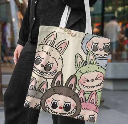 Labubu Little Monsters Canvas Tote