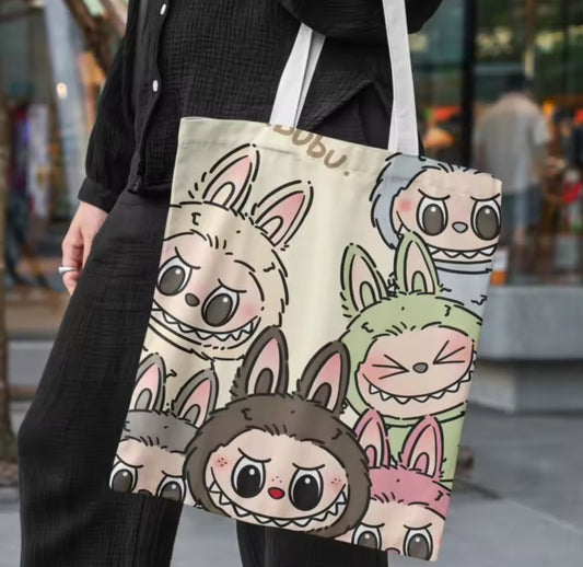 Labubu Little Monsters Canvas Tote