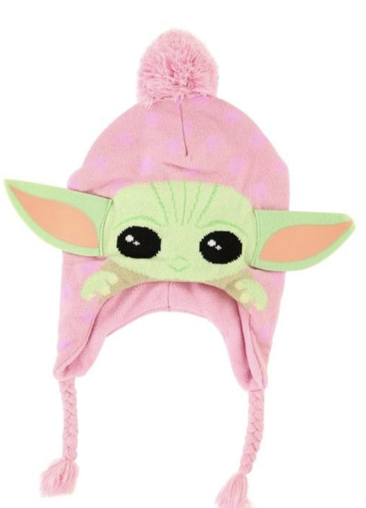 Baby Yoda Grogu floppy ears hat and glove set