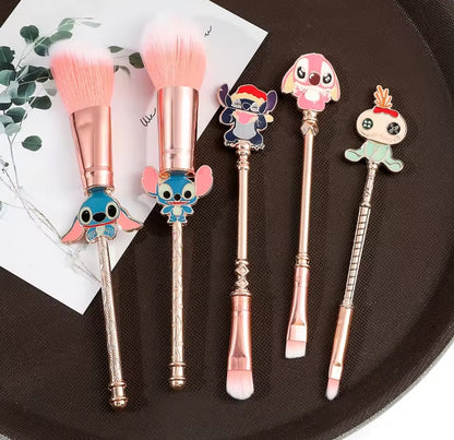 Stitch inspired makeup brushes