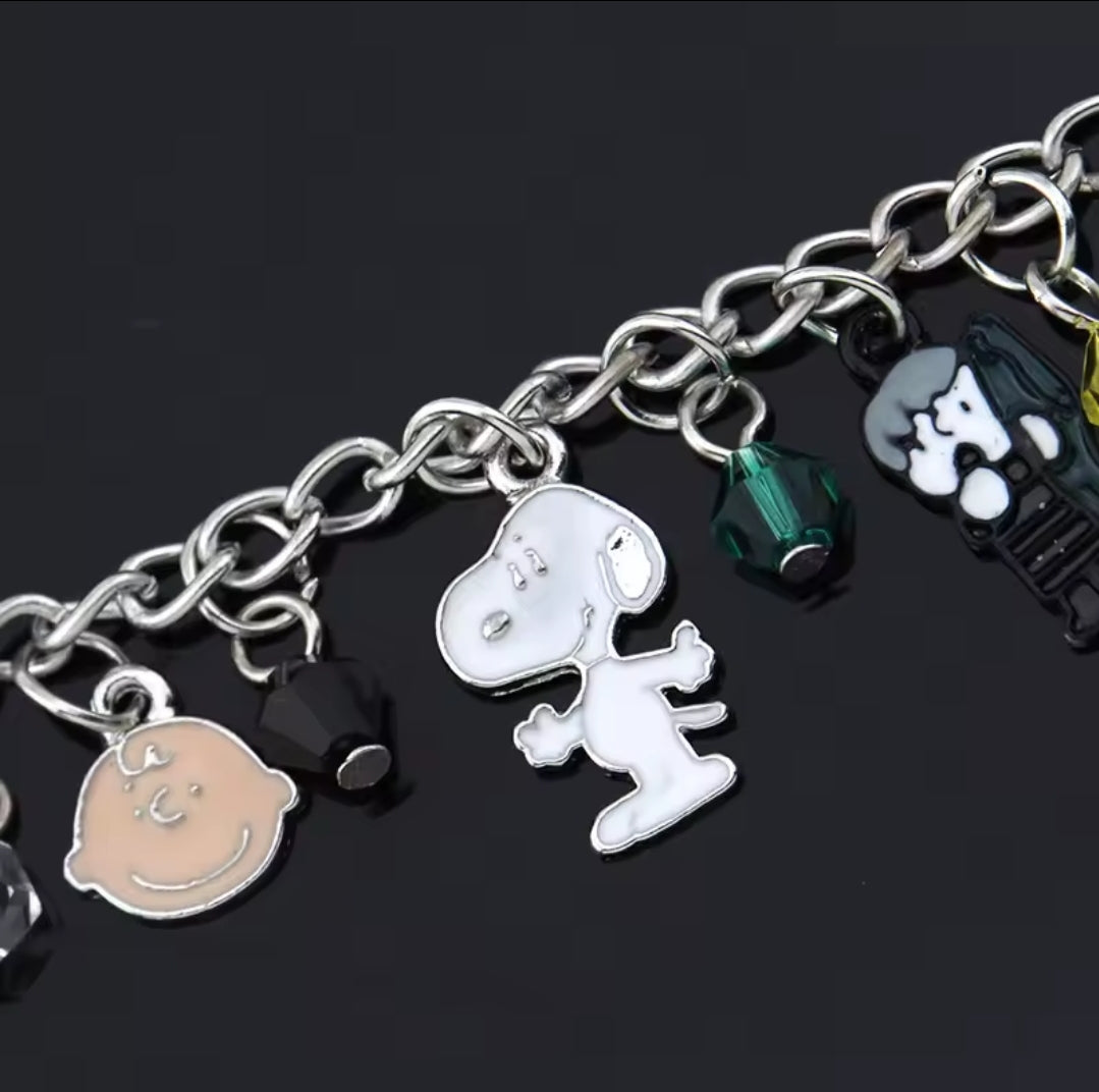 Snoopy and the Peanut Gang Charm Bracelet