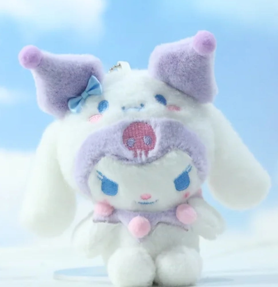 Mini character plush keychains