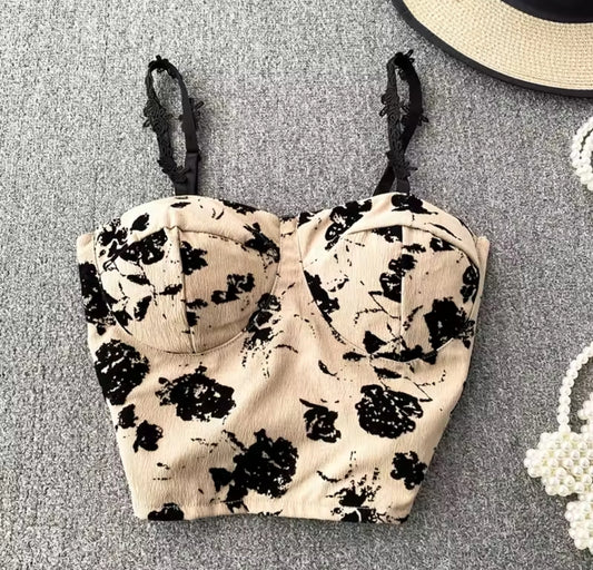Flower crop top
