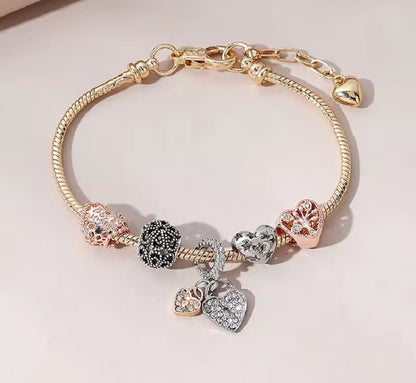 Rose Gold Charm Bracelet
